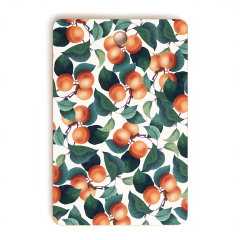 83 Oranges Tropical Fruit Pattern Cutting Board Rectangle