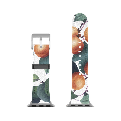 83 Oranges Tropical Fruit Pattern Apple Watch Band
