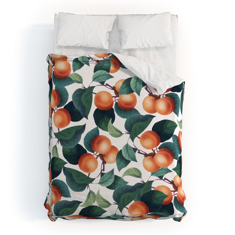 83 Oranges Tropical Fruit Pattern Duvet Cover