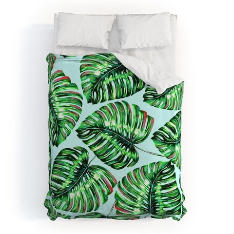 83 Oranges Tropical Greenery Duvet Cover
