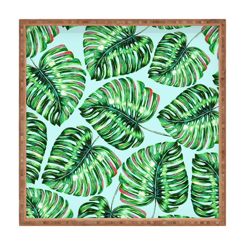 83 Oranges Tropical Greenery Square Tray