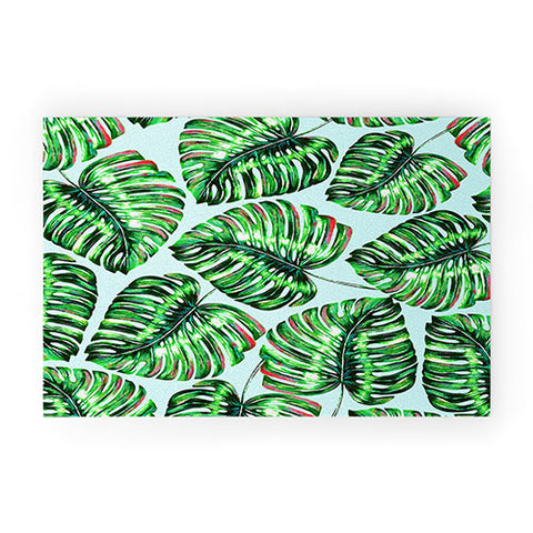 83 Oranges Tropical Greenery Welcome Mat