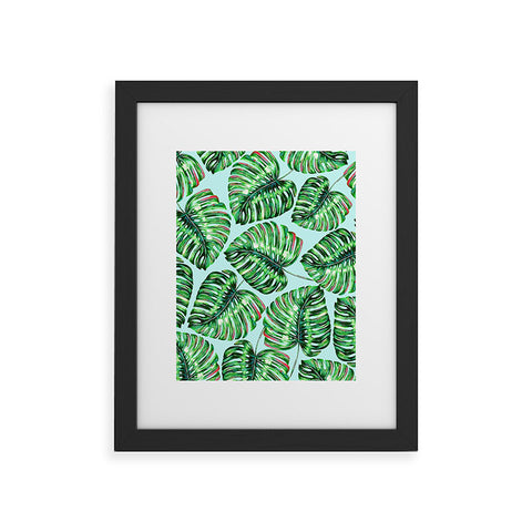 83 Oranges Tropical Greenery Framed Art Print