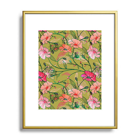 83 Oranges Twinning Metal Framed Art Print