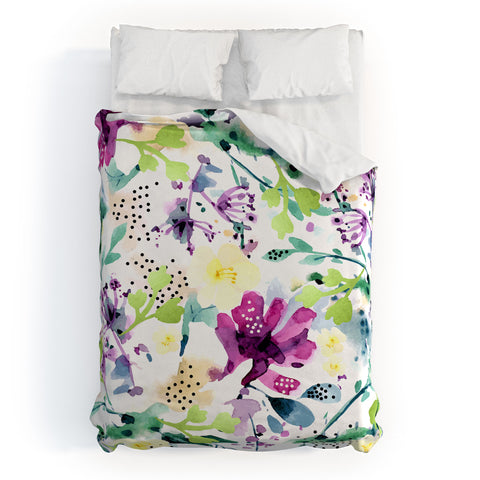 83 Oranges Violet Duvet Cover