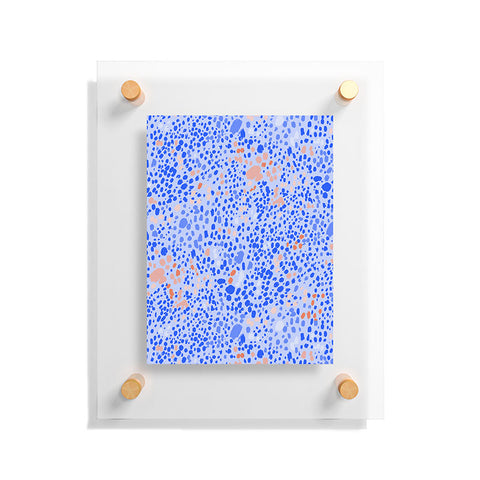 83 Oranges Violet Leopard Floating Acrylic Print