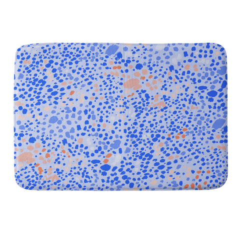 83 Oranges Violet Leopard Memory Foam Bath Mat