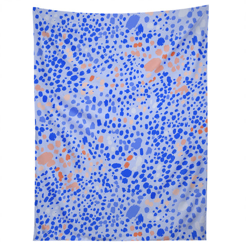 83 Oranges Violet Leopard Tapestry