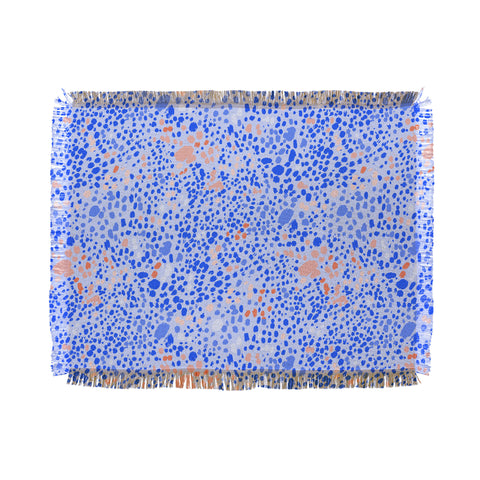 83 Oranges Violet Leopard Throw Blanket