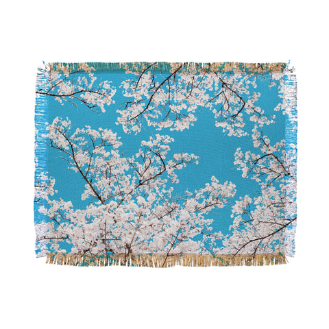 83 Oranges White Blossom And Summer Throw Blanket