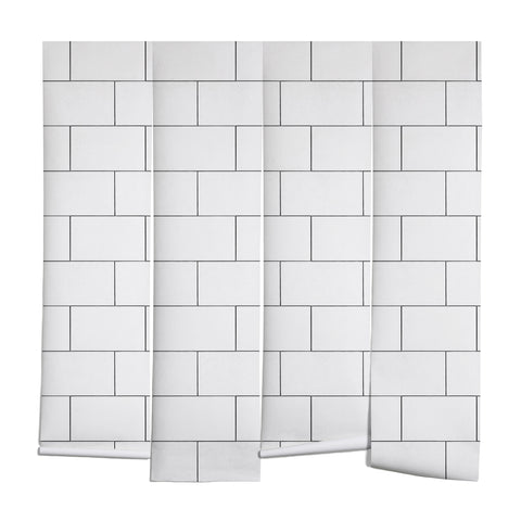 83 Oranges White Brick Imperfection Wall Mural