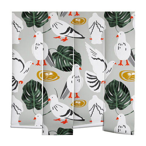 83 Oranges White Pigeons Wall Mural