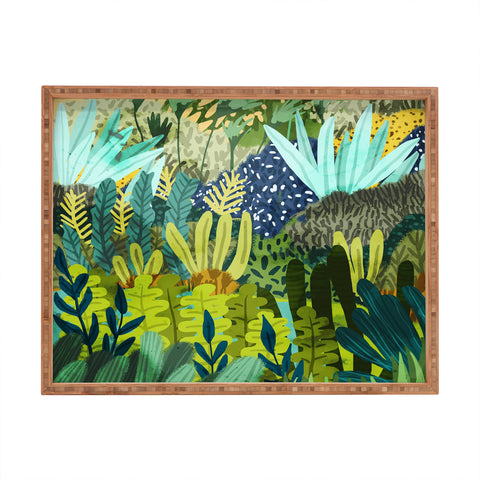 83 Oranges Wild Jungle Painting Forest Rectangular Tray
