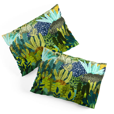 83 Oranges Wild Jungle Painting Forest Pillow Shams