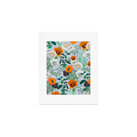 83 Oranges Wildflower Forest Art Print