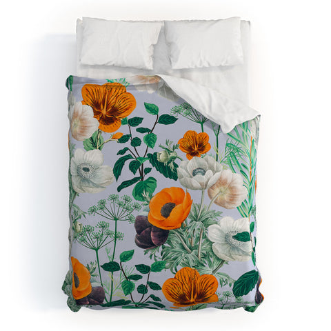 83 Oranges Wildflower Forest Duvet Cover