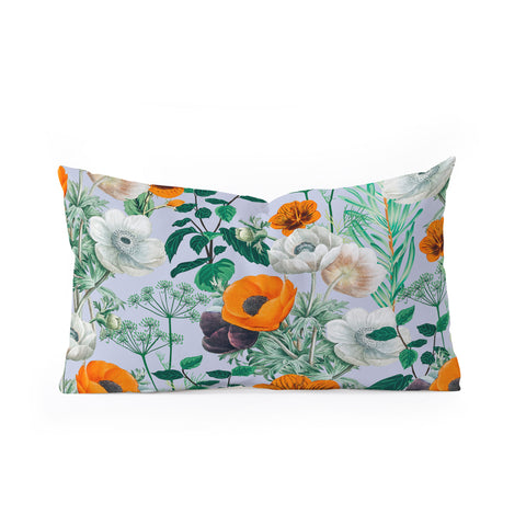 83 Oranges Wildflower Forest Oblong Throw Pillow