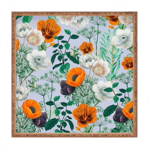 83 Oranges Wildflower Forest Square Tray