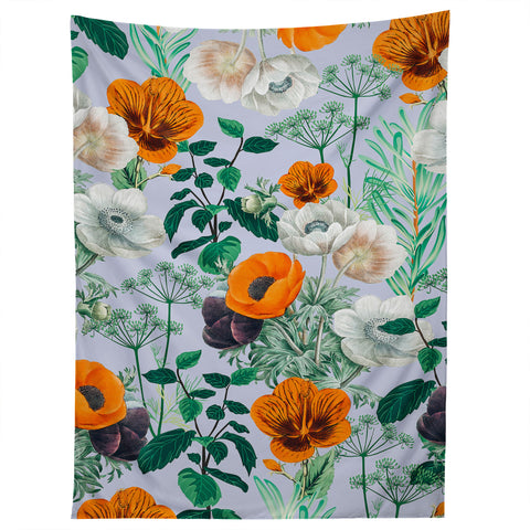 83 Oranges Wildflower Forest Tapestry