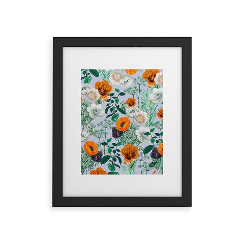 83 Oranges Wildflower Forest Framed Art Print