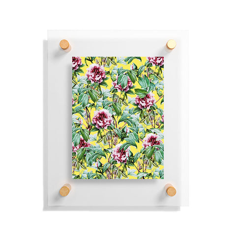 83 Oranges Yellow Flora Floating Acrylic Print