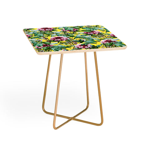 83 Oranges Yellow Flora Side Table