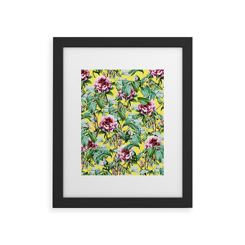 83 Oranges Yellow Flora Framed Art Print