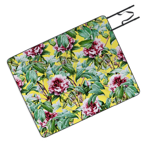 83 Oranges Yellow Flora Picnic Blanket