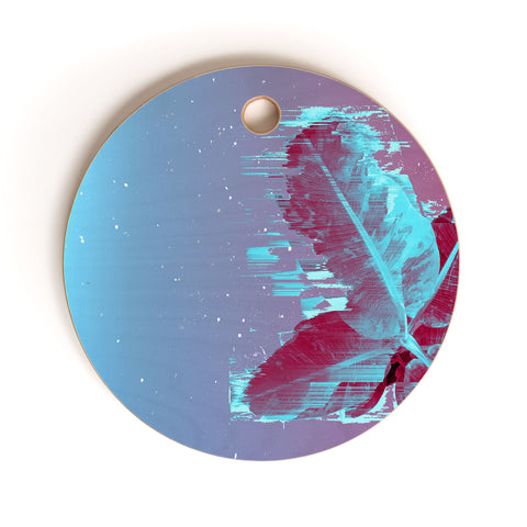 Adam Priester Banana Leaf Through The Code Cutting Board Round