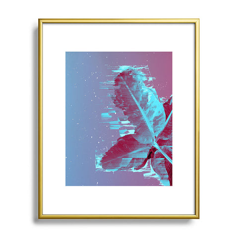 Adam Priester Banana Leaf Through The Code Metal Framed Art Print