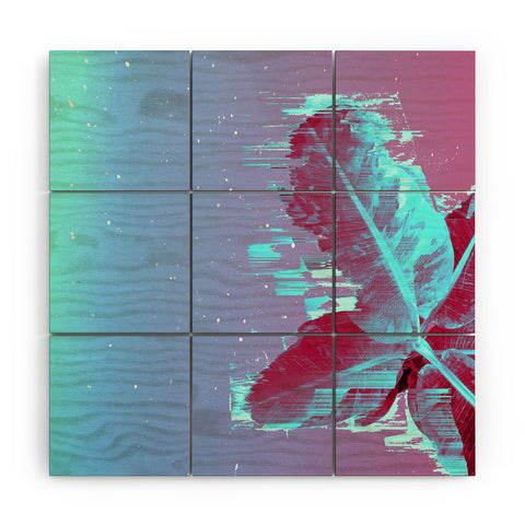 Adam Priester Banana Leaf Through The Code Wood Wall Mural