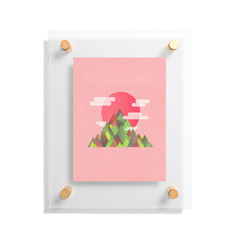 Adam Priester Cloudy Peaks Floating Acrylic Print