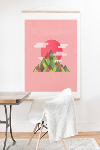 Adam Priester Cloudy Peaks Art Print And Hanger