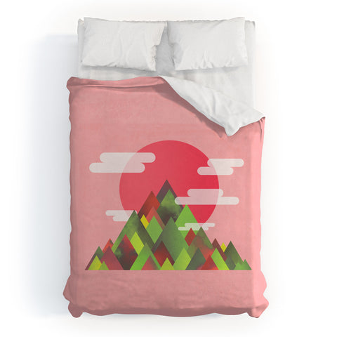 Adam Priester Cloudy Peaks Duvet Cover