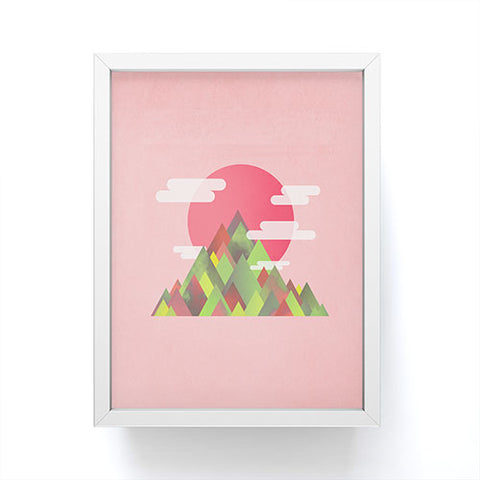 Adam Priester Cloudy Peaks Framed Mini Art Print