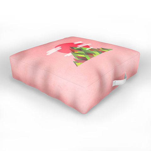 Adam Priester Cloudy Peaks Outdoor Floor Cushion