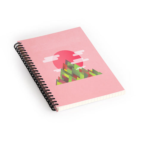 Adam Priester Cloudy Peaks Spiral Notebook