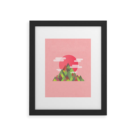 Adam Priester Cloudy Peaks Framed Art Print