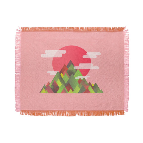 Adam Priester Cloudy Peaks Throw Blanket