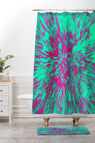 Adam Priester Color Explosion V Shower Curtain And Mat