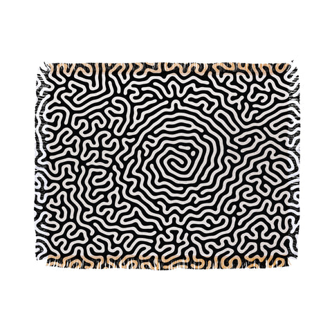 Adam Priester Coral Pattern I Throw Blanket