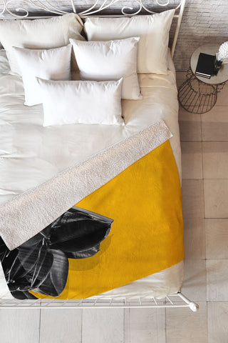 Adam Priester Crush Into Orange Fleece Throw Blanket