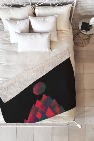 Adam Priester Dark Peaks Fleece Throw Blanket