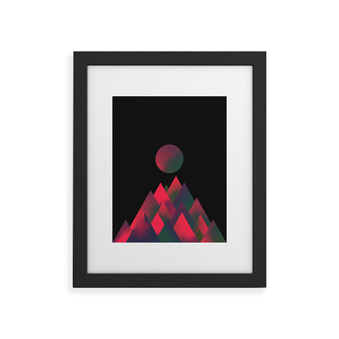 Adam Priester Dark Peaks Framed Art Print