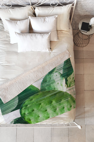 Adam Priester Fast Cacti Fleece Throw Blanket