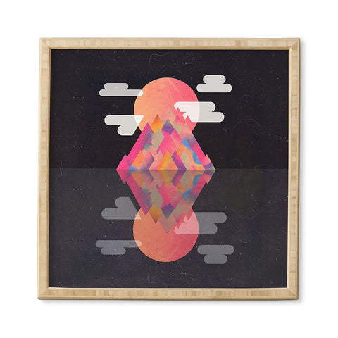 Adam Priester Grape Moon Peaks Framed Wall Art