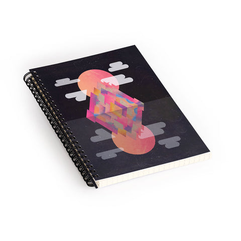 Adam Priester Grape Moon Peaks Spiral Notebook