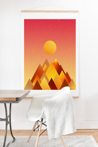 Adam Priester Hot Peaks Art Print And Hanger
