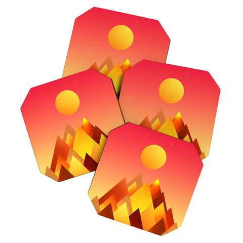 Adam Priester Hot Peaks Coaster Set