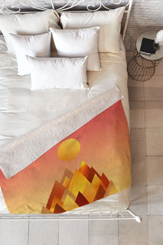 Adam Priester Hot Peaks Fleece Throw Blanket